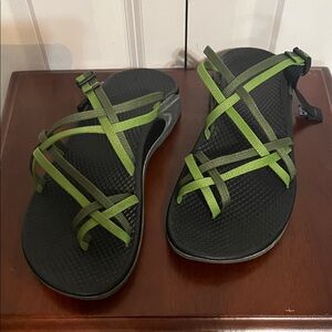 Chaco Zong Ecotread Meadow Chive Women's Adjustable Strap Sandals Hiking Size 7